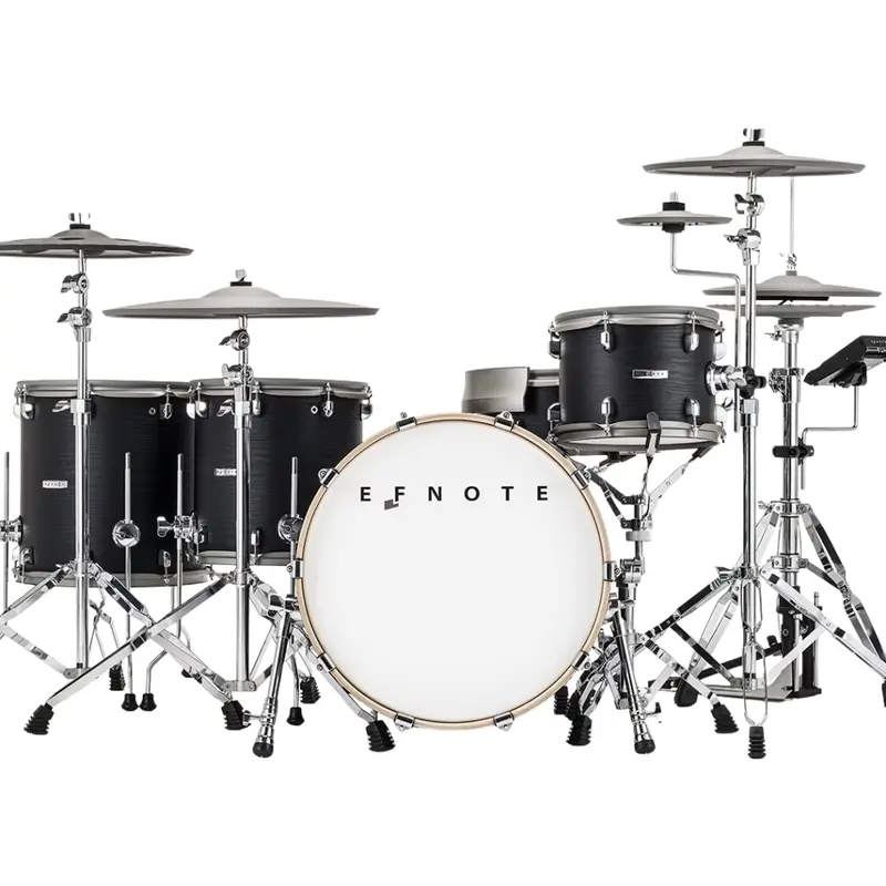 Efnote Est-7X 7-Piece Black Oak-Ish Electronic Drum Kit 1