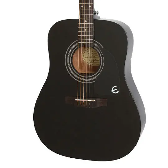 Epiphone Pro-1 All-Ebony Solid Wood Acoustic Guitar 1