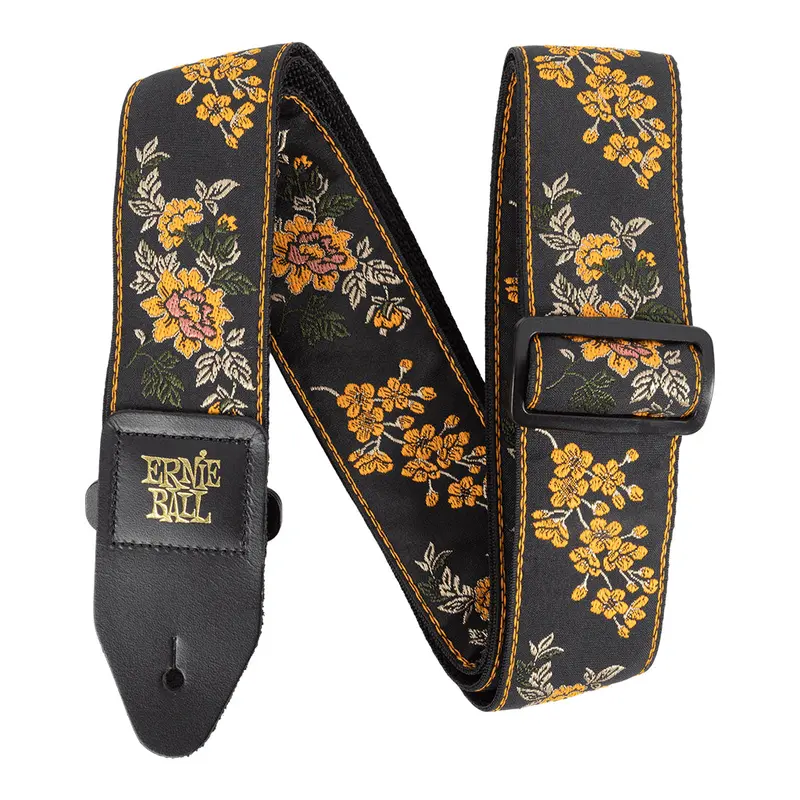 Ernie Ball Jacquard Guitar Strap – Tangerine Blossom Pattern 1