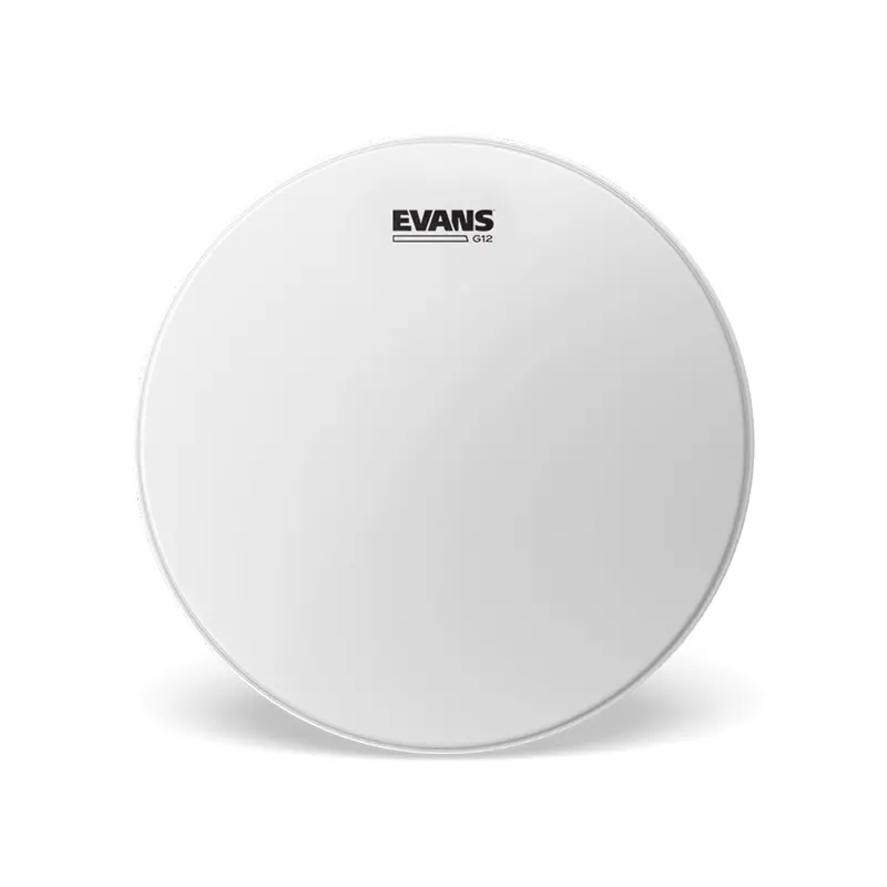 Evans G12 Coated 12-Inch Snare Drum Head – Durable, Warm-Toned Coated Mylar Head 1