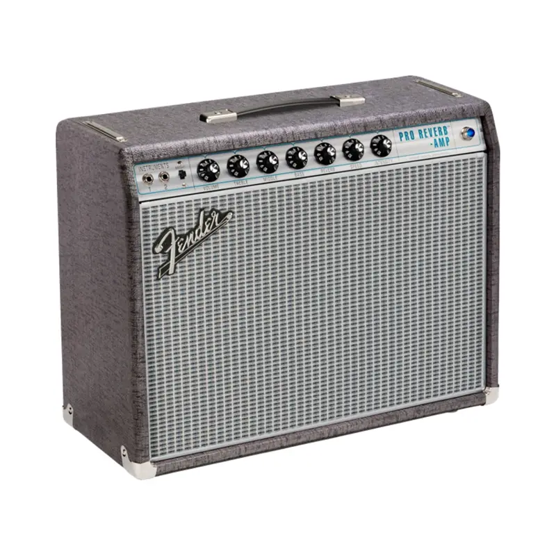 Fender ’68 Custom Pro Reverb Tube Combo Amp – 1X12", Pewter/Silver 1