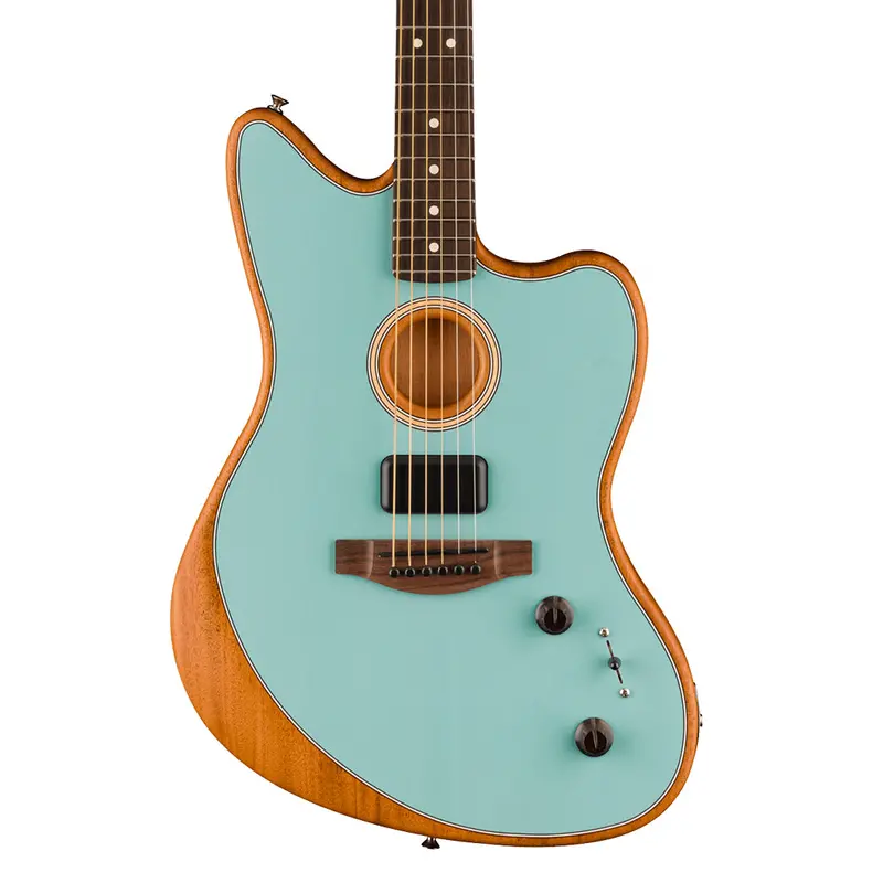 Fender Acoustasonic Player Jazzmaster – Ice Blue With Rosewood Fingerboard 1