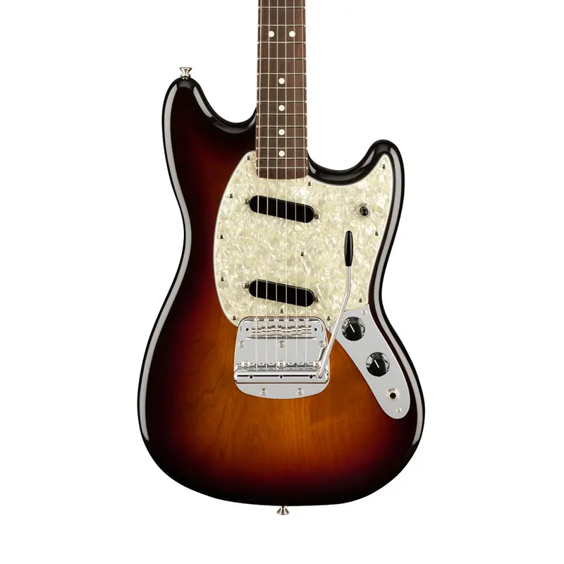 Fender American Performer Mustang Electric Guitar – 3-Color Sunburst, Rosewood Neck 1