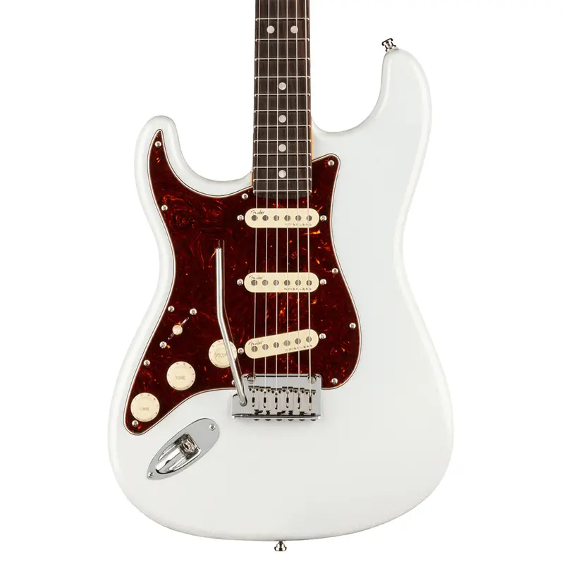 Fender American Ultra Stratocaster Left-Handed Guitar – Arctic Pearl With Rosewood Fingerboard 1