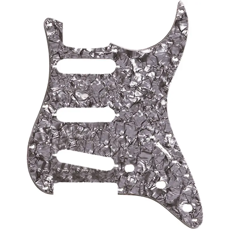 Fender Black Pearl 11-Hole Modern Stratocaster Pickguard (S/S/S Configuration) 1