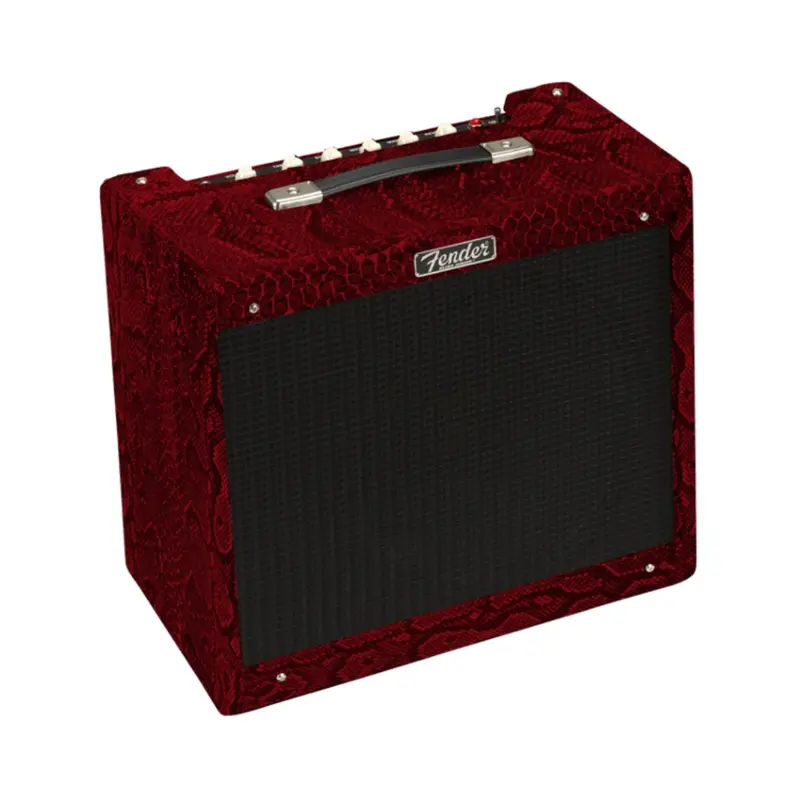 Fender Blues Junior Iv 1X12 Tube Combo Amplifier – Red Snakeskin Vinyl With Black Trim 1