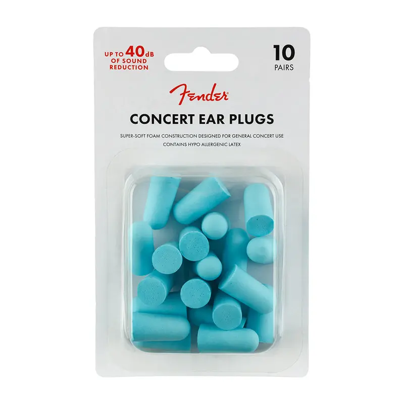Fender Concert Earplugs – High-Fidelity Protection, 10-Pair Value Pack 1