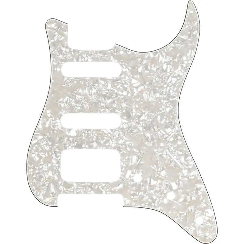 Fender Hss Stratocaster Pickguard – Aged White Moto Style 1