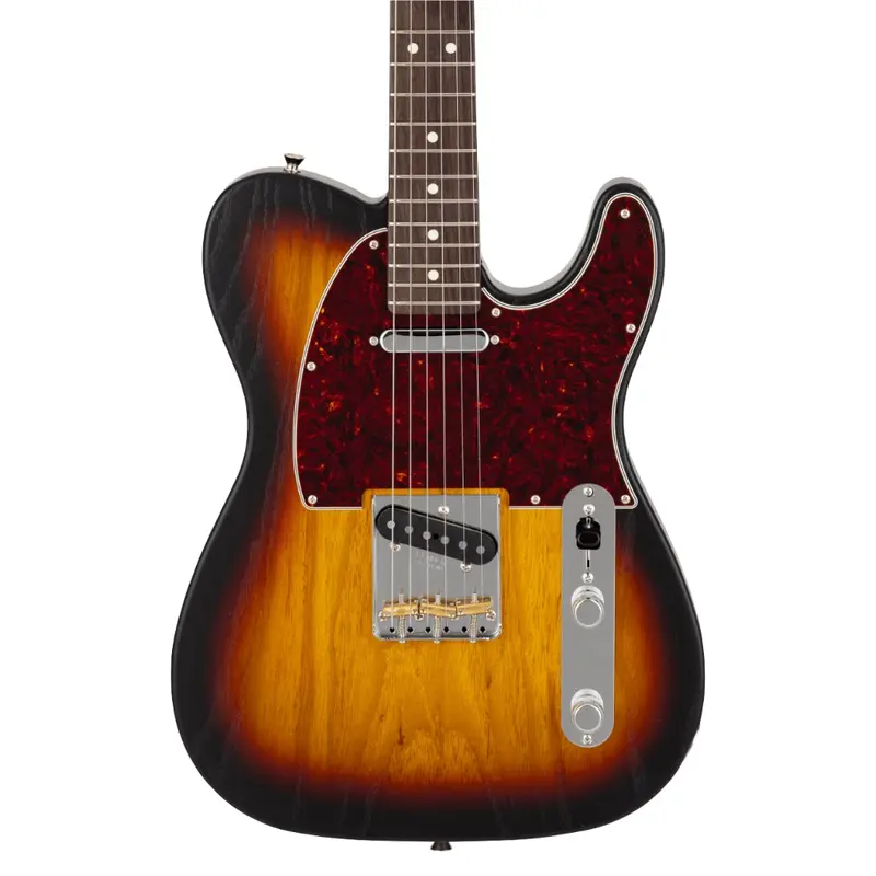 Fender Made In Japan Limited Edition Raw Ash Telecaster – 3-Color Sunburst, Rosewood Fingerboard 1