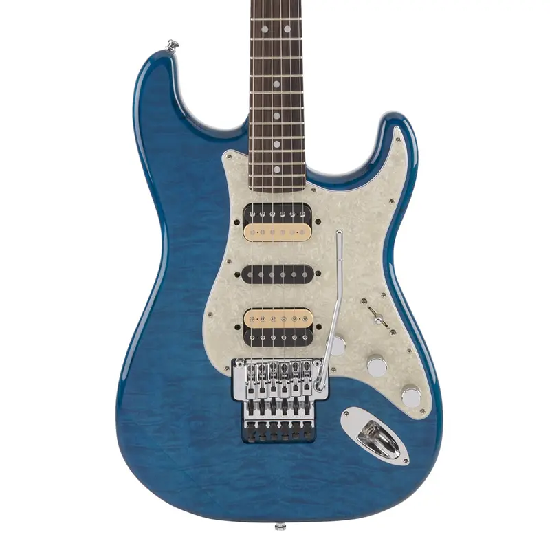 Fender Michiya Haruhata Signature Stratocaster With Rosewood Fingerboard In Caribbean Blue Transparent Finish 1