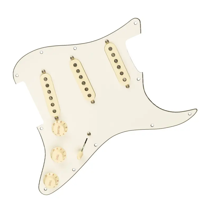 Fender Original '57/'62 Stratocaster Pre-Wired Pickguard – Sss, Parchment, 11-Hole Layout 1