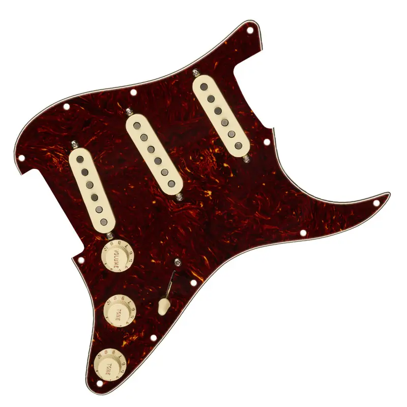 Fender Pre-Wired Stratocaster Pickguard – Custom Shop Fat ’50S Sss, Tortoise Shell 1