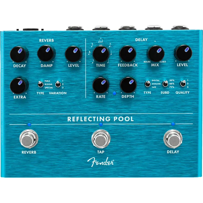 Fender Reflecting Pool Delay And Reverb Effects Pedal 1