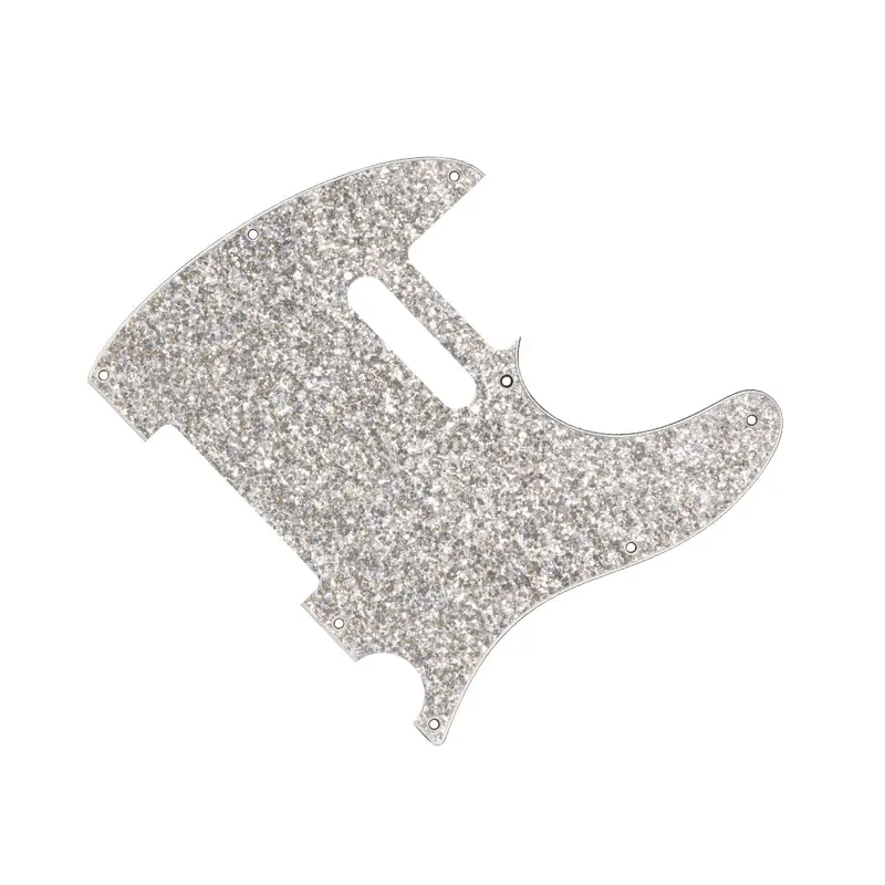 Fender Silver Sparkle Hybrid Glass/Glitter Telecaster Ss Pickguard 1