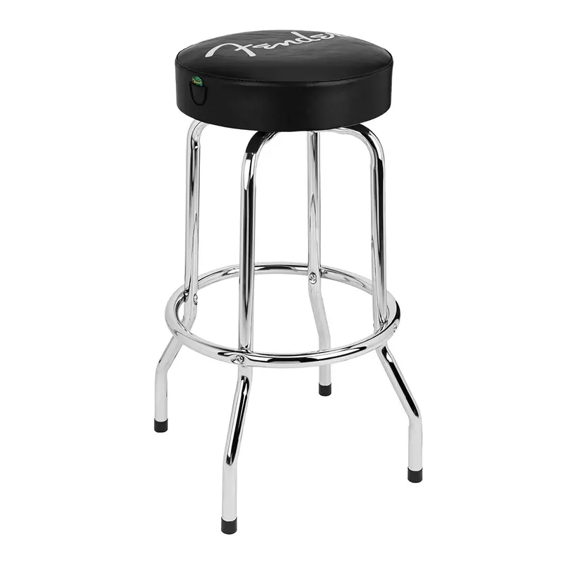 Fender Spaghetti Logo Pick Pouch Barstool – Black, 30-Inch Height 1
