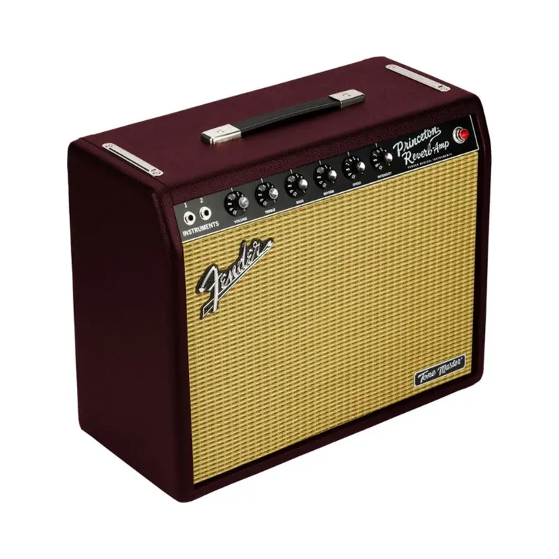 Fender Tone Master Princeton Reverb Combo Amp – 12W, 1X10", Bordeaux & Wheat Cover 1