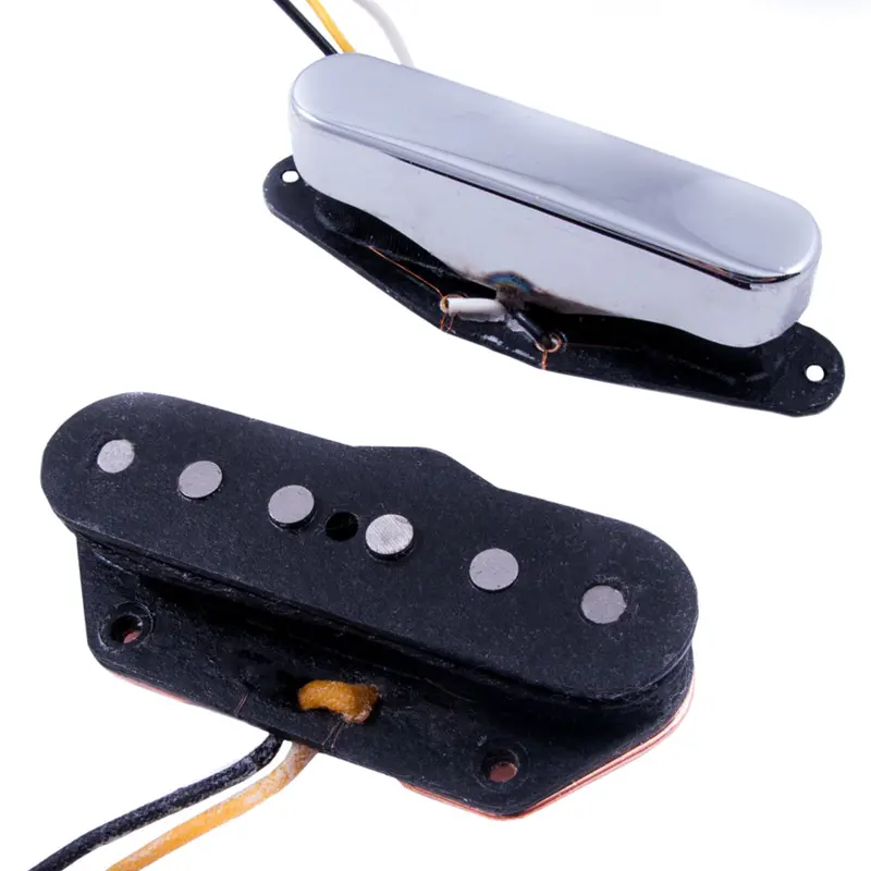 Fender Twisted Tele Pickup Set – Black And Chrome Finish, Enhanced Clarity 1