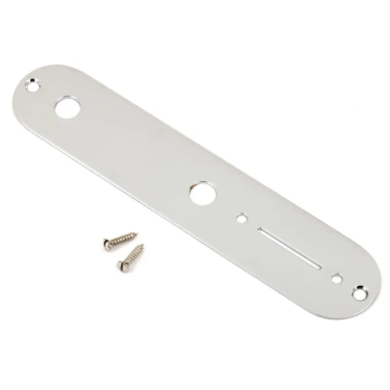 Fender Vintage-Style Telecaster Control Plate – Chrome, 2-Hole Mounting 1