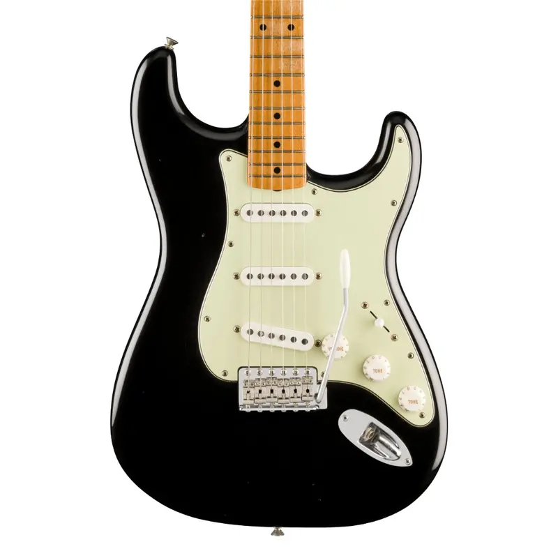 Fender Vintera Ii Road Worn '60S Stratocaster – Black Finish With Maple Fingerboard 1