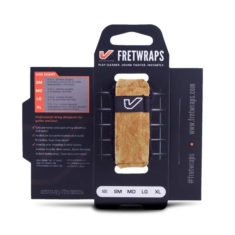 Fretwraps Guitar Muting Band – Maple Design, Small Size (1-Pack) 1