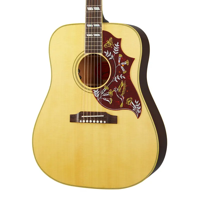 Gibson Hummingbird Original Acoustic Guitar – Vintage-Inspired Dreadnought With Antique Natural Finish And Hardshell Case 1