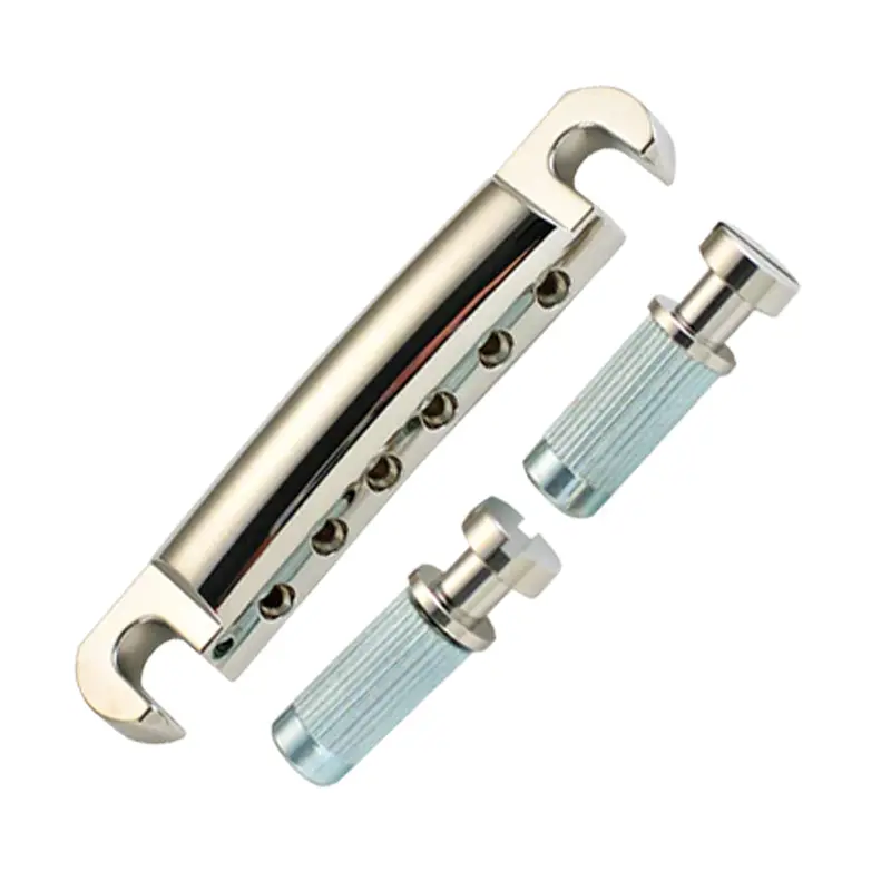 Gotoh Ge101A-T Nickel-Plated Aluminum Tune-O-Matic Bridge For Les Paul (Lp8303An) 1