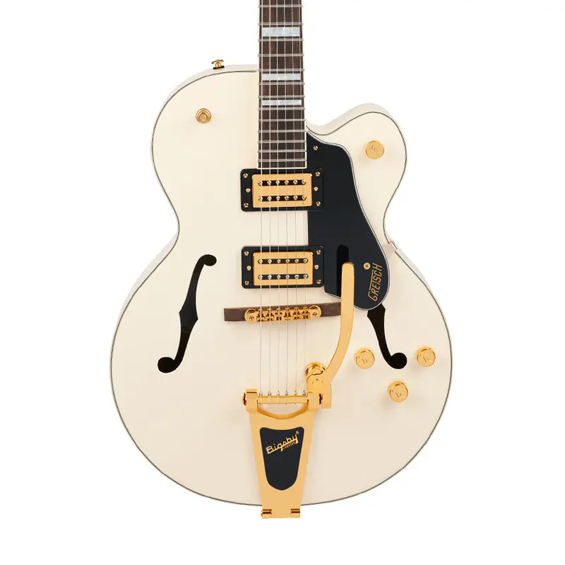 Gretsch G2420Tg Streamliner Hollow Body Electric Guitar – Vintage White With Bigsby & Bt-3S Pickups 1