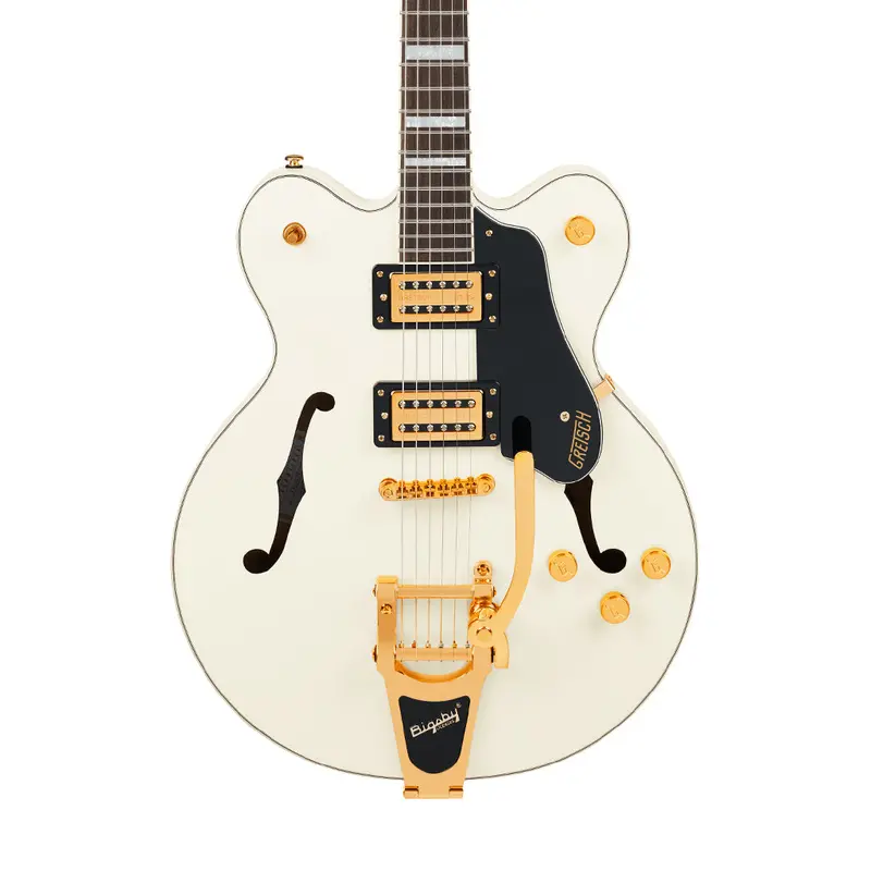 Gretsch G2622Tg Streamliner Center-Block Double-Cut Electric Guitar – Vintage White With Bigsby & Bt-3S Pickups 1