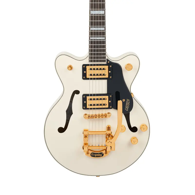 Gretsch G2655Tg Streamliner Center-Block Jr. Double-Cut Electric Guitar – Vintage White With Bigsby & Bt-3S Pickups 1