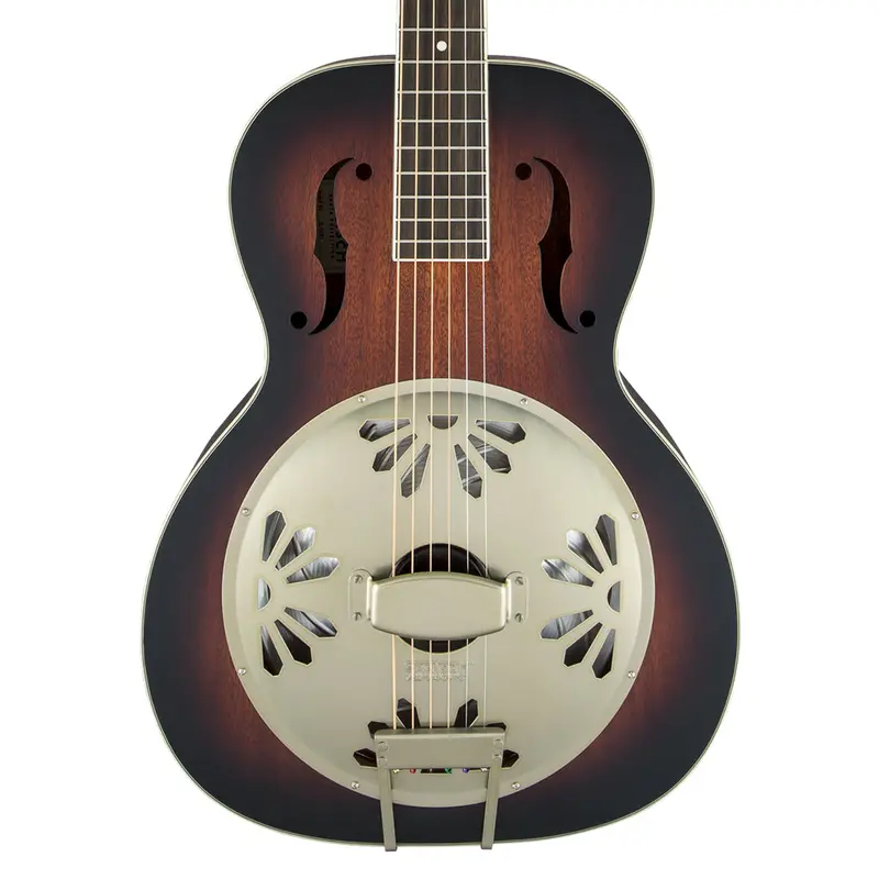 Gretsch G9241 Alligator Biscuit Resonator Guitar – Sunburst, W/ Fishman Nashville Pickup 1