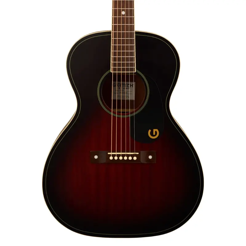 Gretsch Jim Dandy Concert Acoustic Guitar – Deep Cherry Burst With Walnut Fingerboard 1