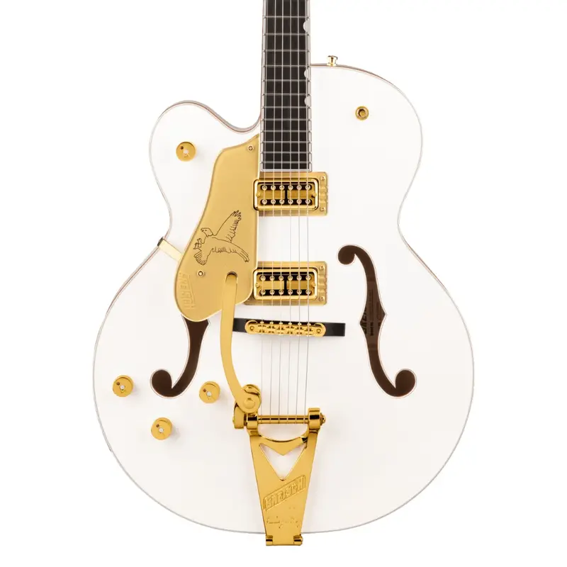 Gretsch Players Edition Falcon Left-Handed Electric Guitar – White Finish With Ebony Fingerboard 1
