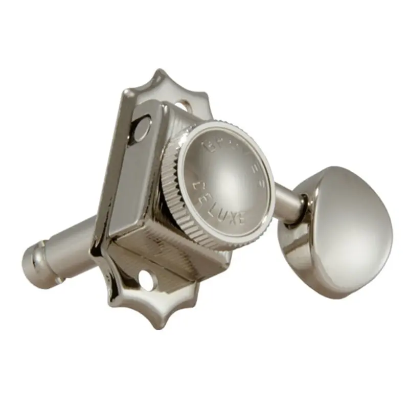 Grover Roto-Grip Locking Vintage Machine Heads – Nickel-Plated Set For Enhanced Tuning Stability 1