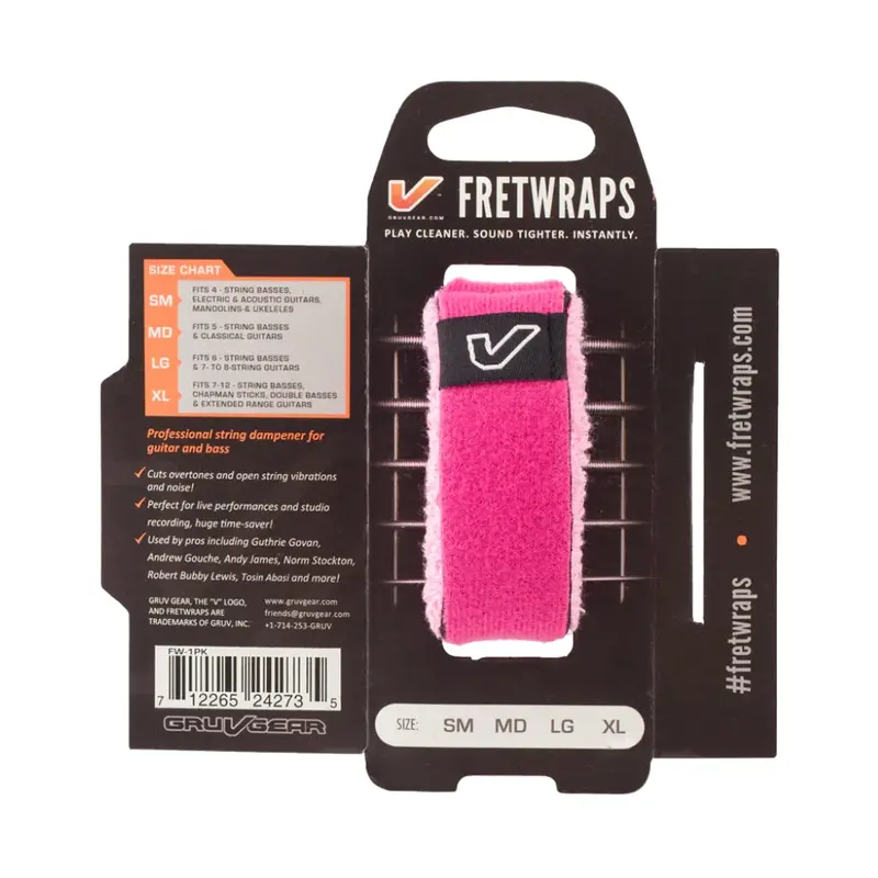 Gruv Gear Fretwraps Small String Dampener – Pink 1