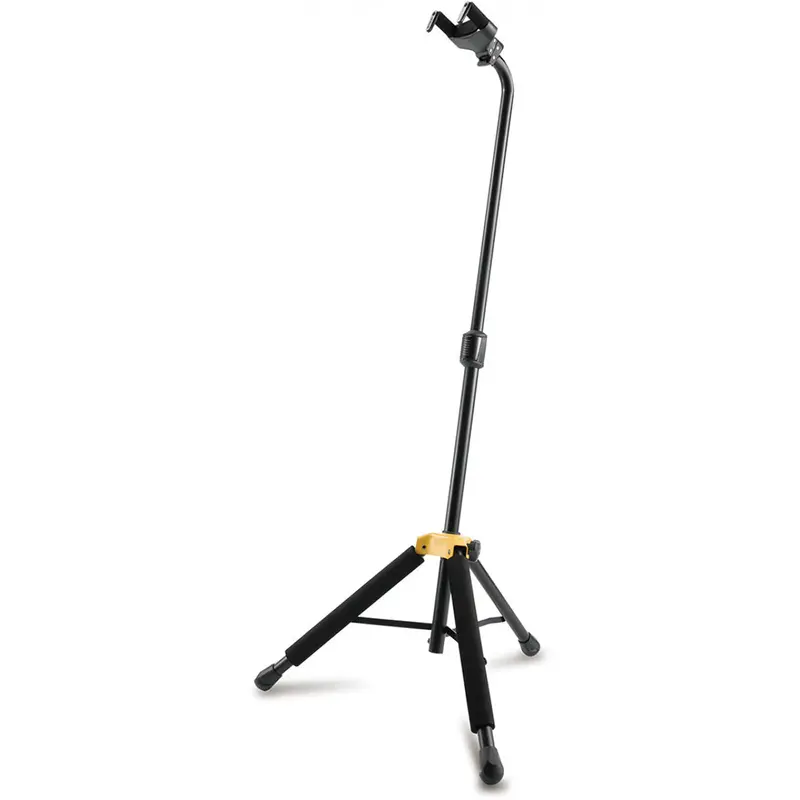 Hercules Gs414Bplus Auto-Grab Single Guitar Stand With Leg Rest 1
