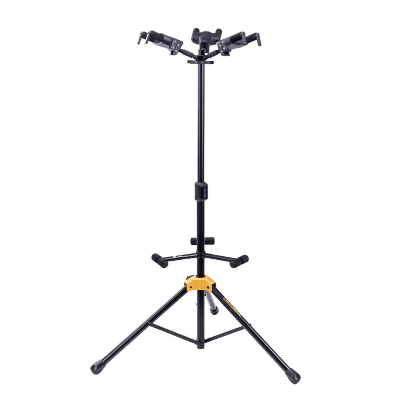 Hercules Gs432Bplus Auto-Grab Triple Guitar Stand With Arm Rest 1