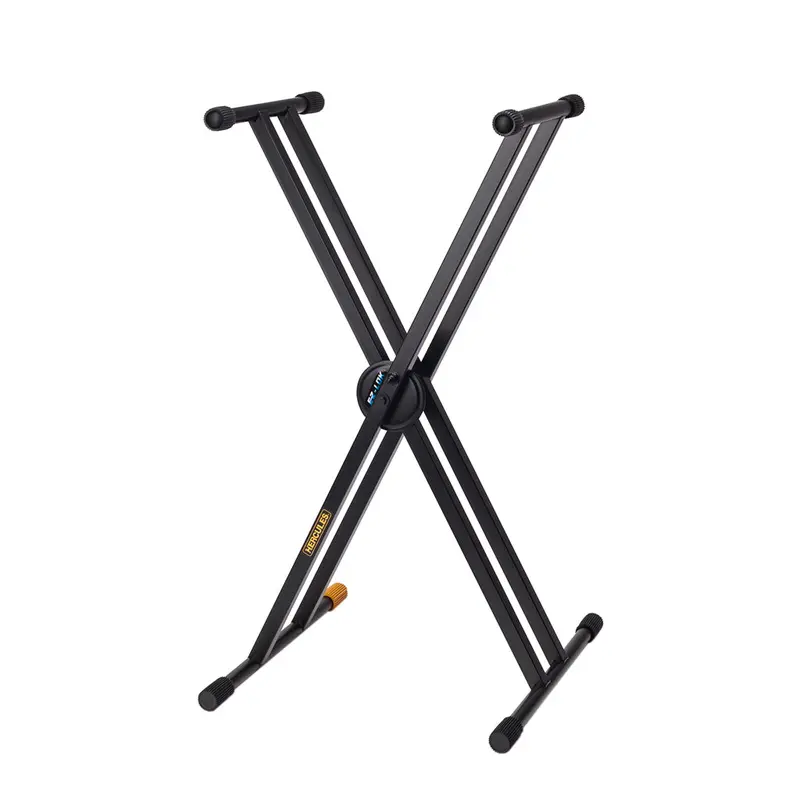 Hercules Ks120B Double-Braced Keyboard Stand With Ez-Lok Mounting System 1