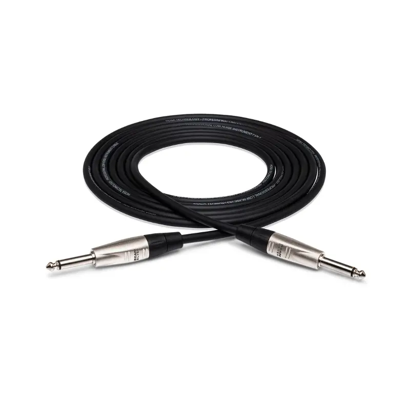 Hosa Rean 1/4" Ts To Ts Unbalanced Interconnect Cable (15 Ft) 1