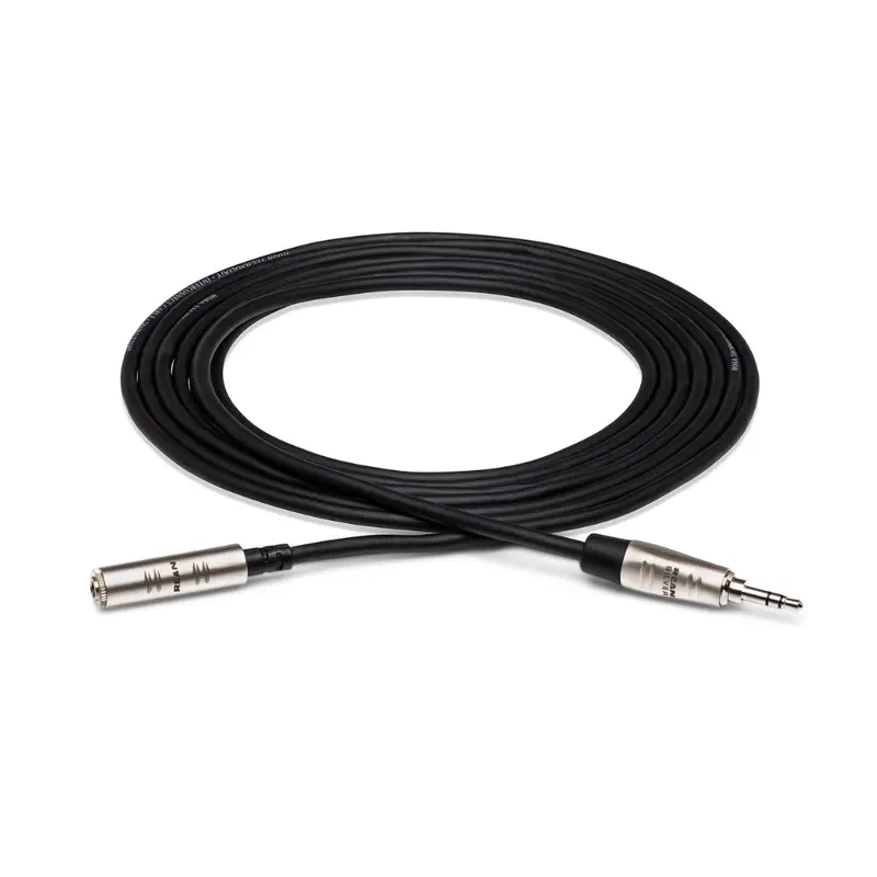 Hosa Rean 3.5 Mm Trs To 3.5 Mm Trs Headphone Extension Cable (5 Ft) 1