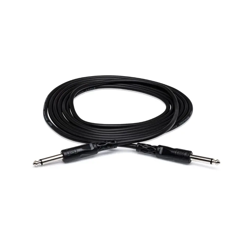 Hosa Technology 1/4" Ts To 1/4" Ts Unbalanced Instrument Cable – 10 Feet 1