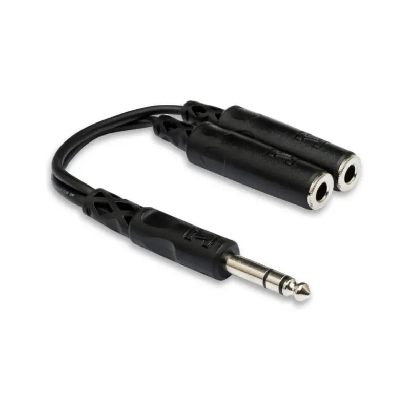 Hosa Trs 1/4" To Dual Trs 1/4" Y-Splitter Cable 1