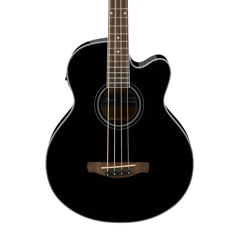 Ibanez Aeb8Ebk Acoustic-Electric Bass – Solid Black Finish 1