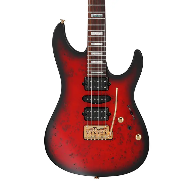 Ibanez Kiko300 Signature Electric Guitar By Kiko Loureiro In Ruby Red Sunburst Flat Finish 1