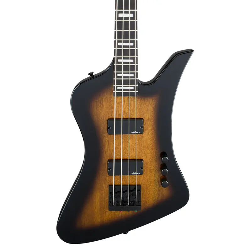 Jackson Js32 Kelly Bird Iv Bass Guitar – Tobacco Burst Finish With Amaranth Fingerboard 1
