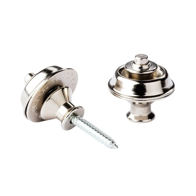 Jim Dunlop J103N Dual Straplok Retainers – Nickel-Plated Hardware 1