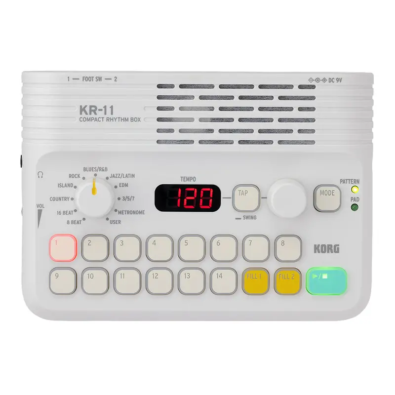 Korg Kr11 Compact Groove-Based Drum Machine & Sequencer 1