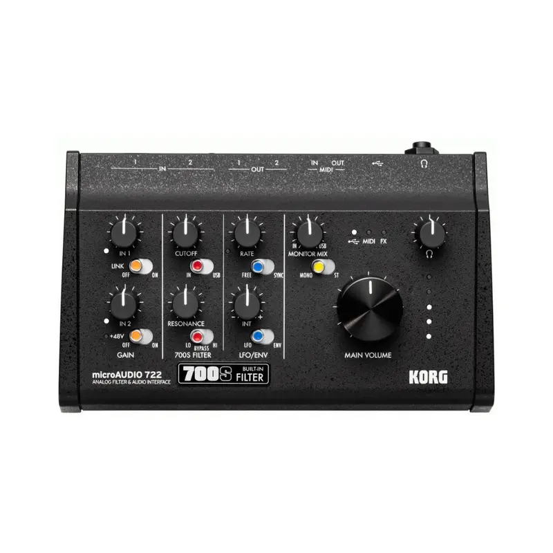 Korg Microaudio 722 Usb Audio Interface – 7-In/2-Out, 24-Bit/96Khz 1