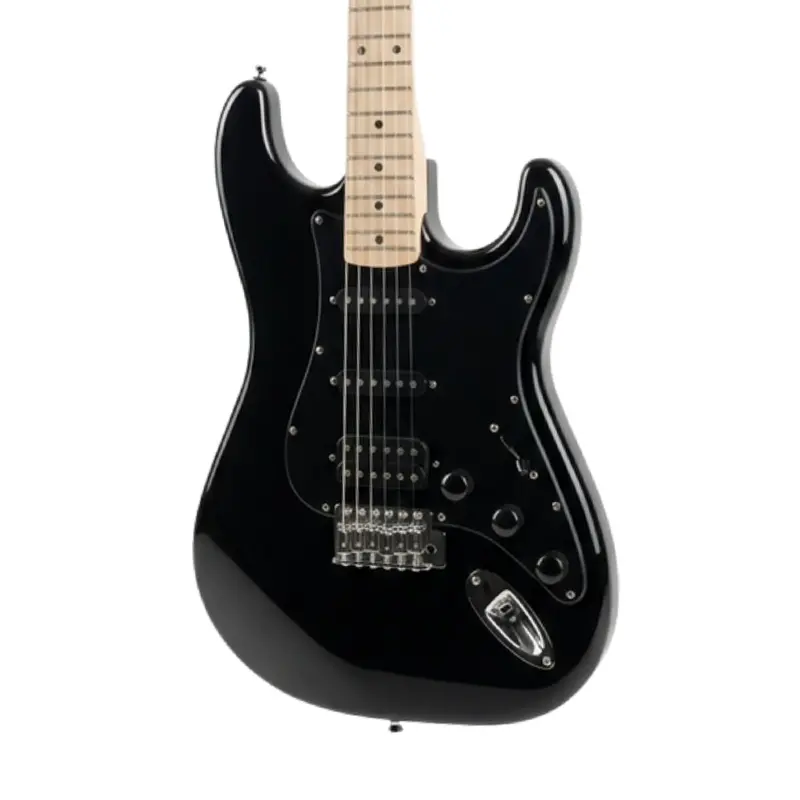 Kramer Focus Vt-211S Electric Guitar – Black Body With Black Pickguard 1