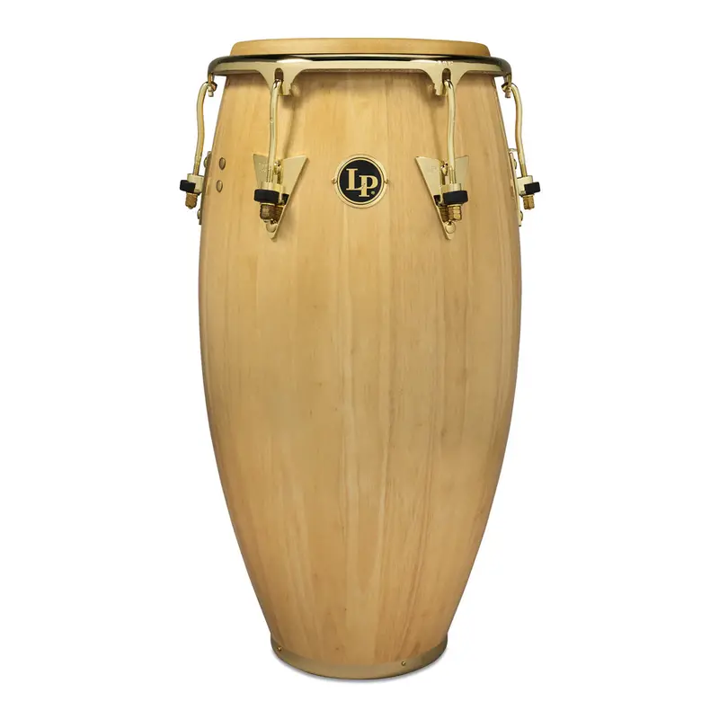 Latin Percussion Classic Conga – 11.75", Natural Wood With Gold Hardware 1