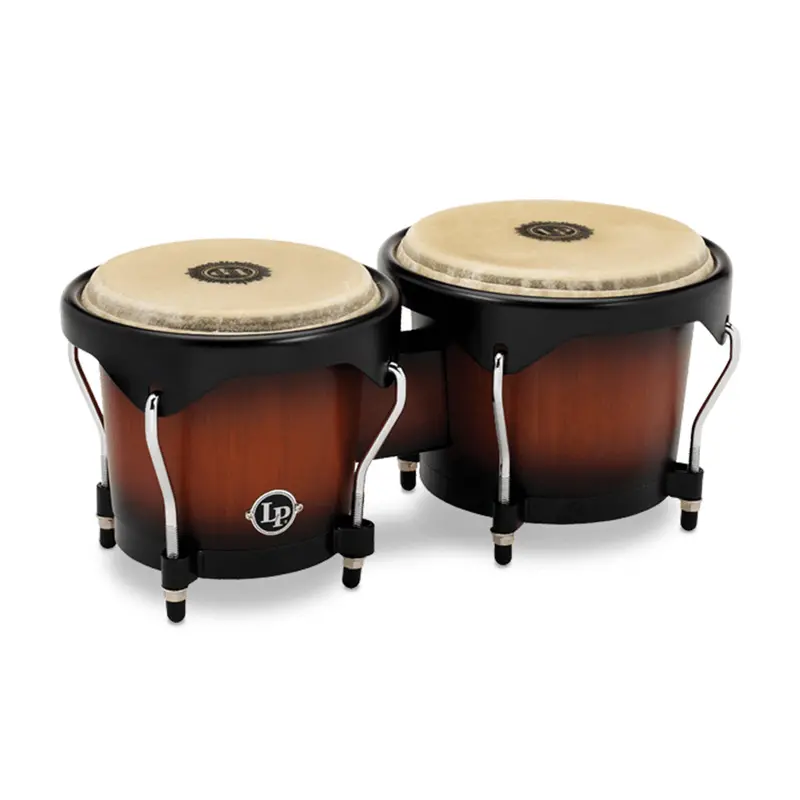 Lp City Series Vintage Sunburst Wood Bongos 1